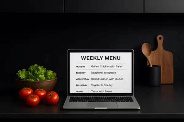 Como organizar seu cardápio da semana com ajuda de planilhas inteligentes
