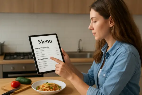 Como usar ferramentas de cardápio digital para criar versões semanais dos pratos